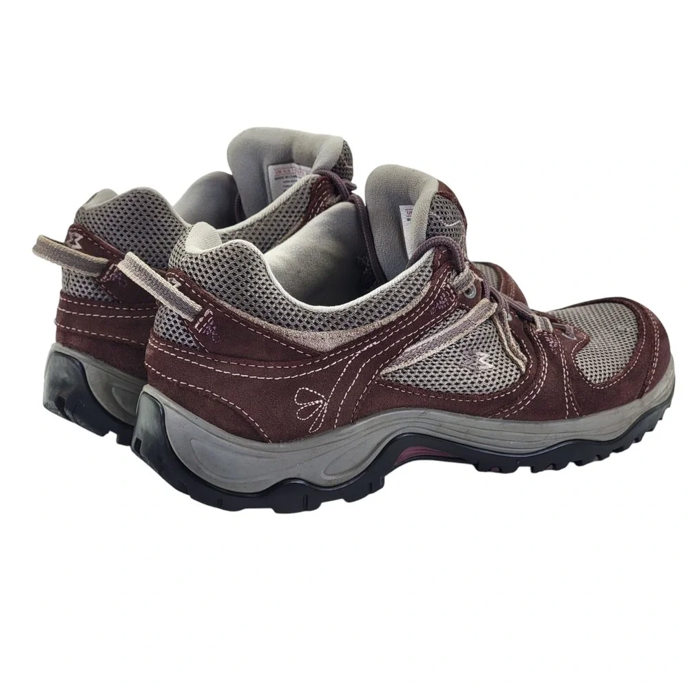 Garmont Amica Women's Brown Suede Mesh Trail Hiking Shoes Vibram‎ Soles US 8.5